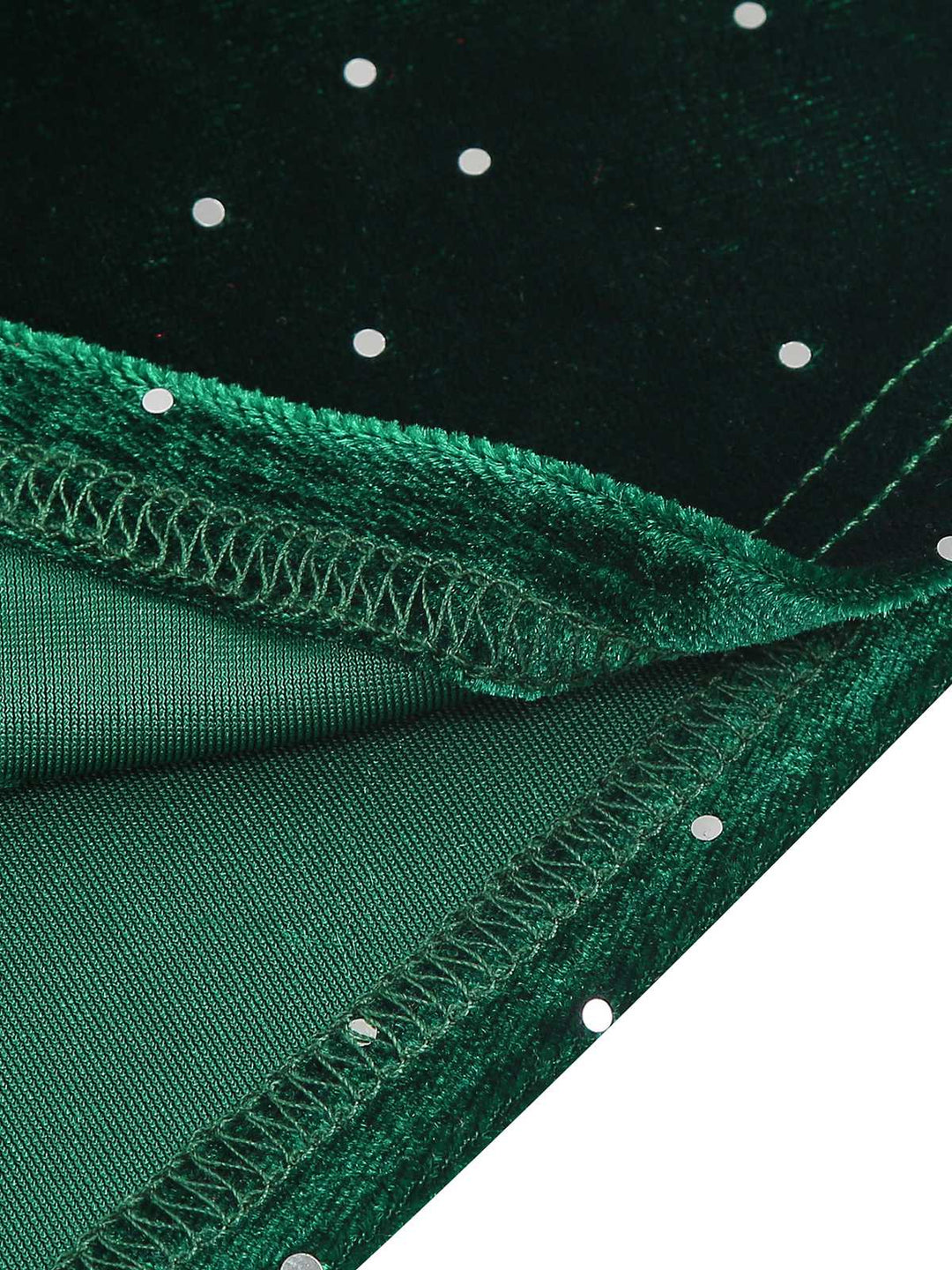 1950s Velvet Sparkling Solid A-Line Dress: where 1950s romance meets her modern spirit