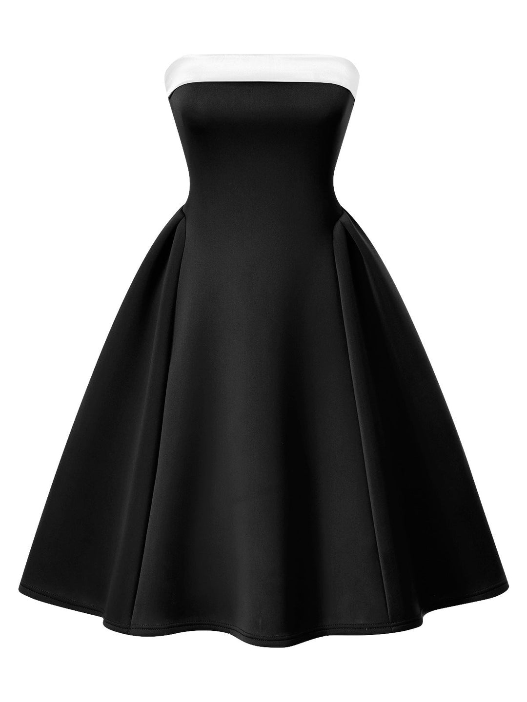 1950s Vintage Colorblock Bandeau Swing | 1950s | vintage dress, retro fashion