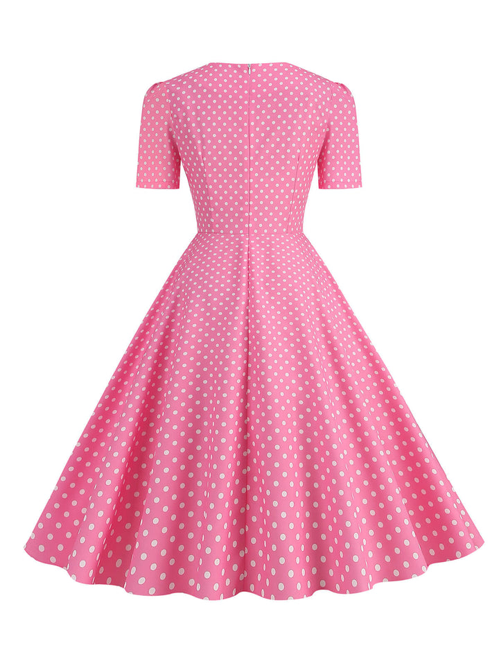 1950s Vintage Sweetheart Bow Swing Dress, vintage dress, retro fashion, rockabilly, pin-up fashion - perfect for women who love vintage and retro fashion