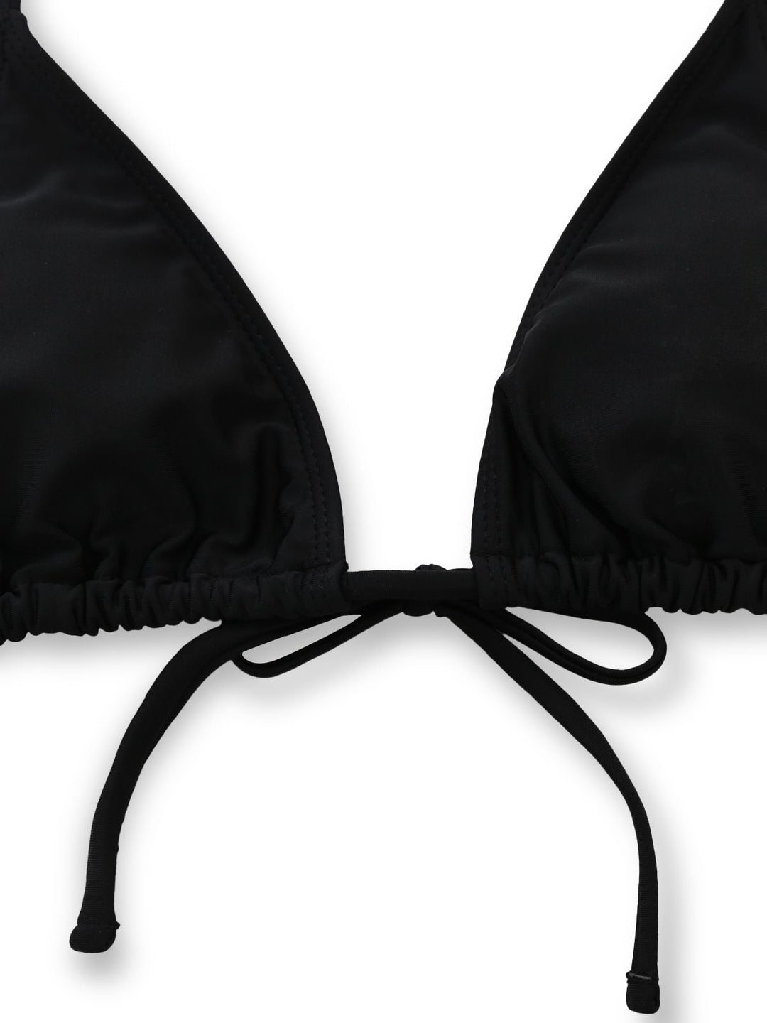 3PCS Black 1960s Vacation Print Mesh Halter Ruched Bikini Set &amp; Cover-Up - vintage fashion, retro style, classic black