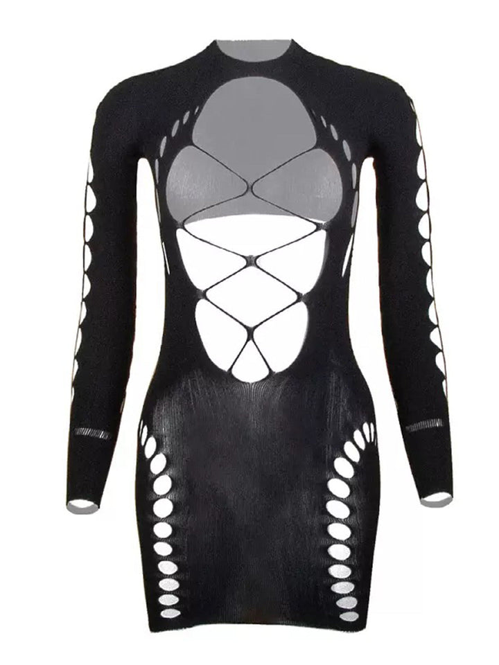 Bodycon Long Sleeve One Piece Sleepwear