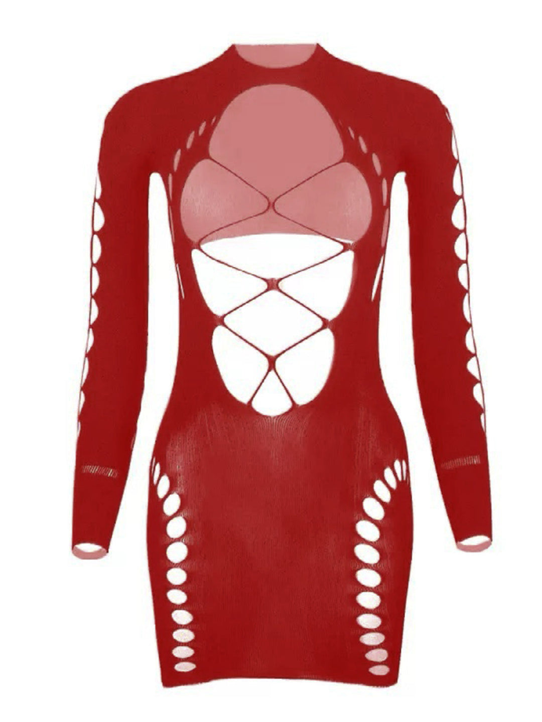 Bodycon Long Sleeve One Piece Sleepwear 8