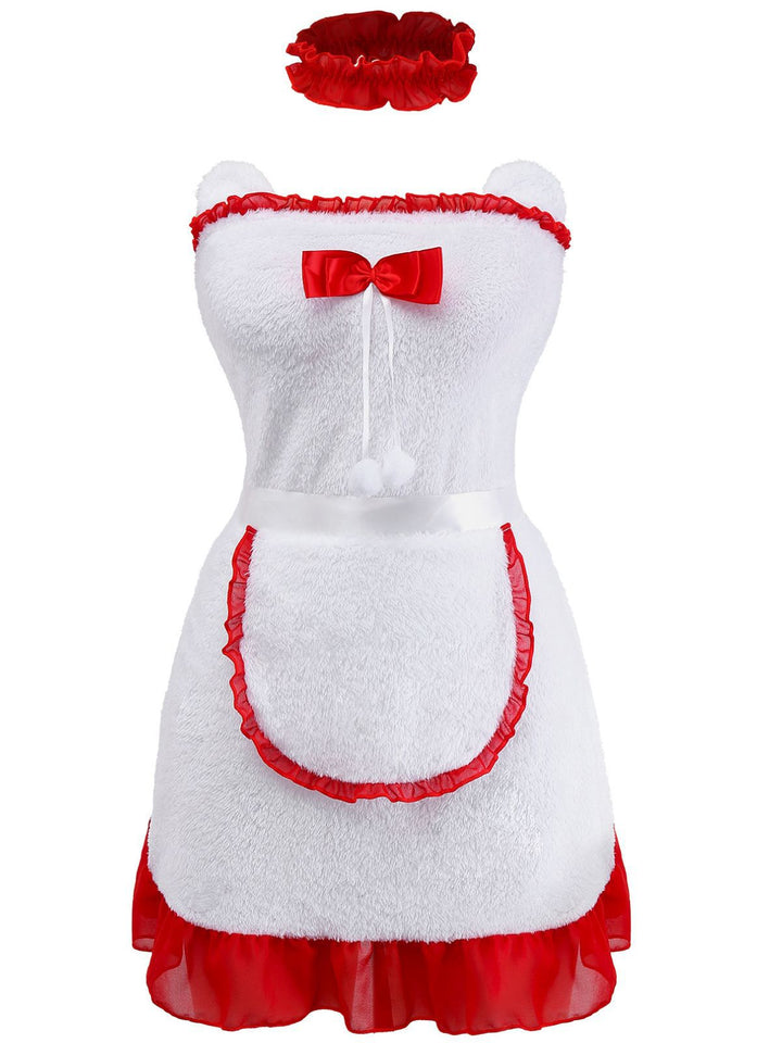 Bow Bell Fluffy Tail Bunny Nightgown - vintage nightgown, retro sleepwear