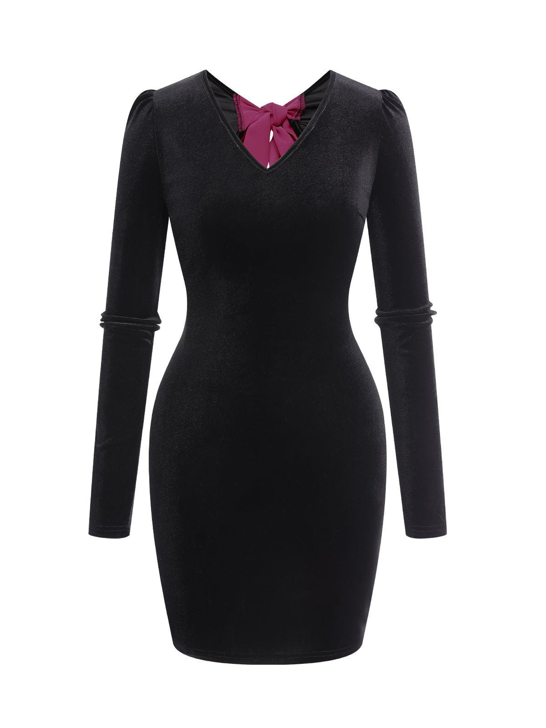 1960s Bowknot Velvet Open Back | 1960s | vintage dress, retro fashion