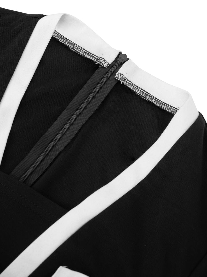 1960s Contrast Trim Bodycon Dress — a 1960s silhouette that turns sidewalks into runways