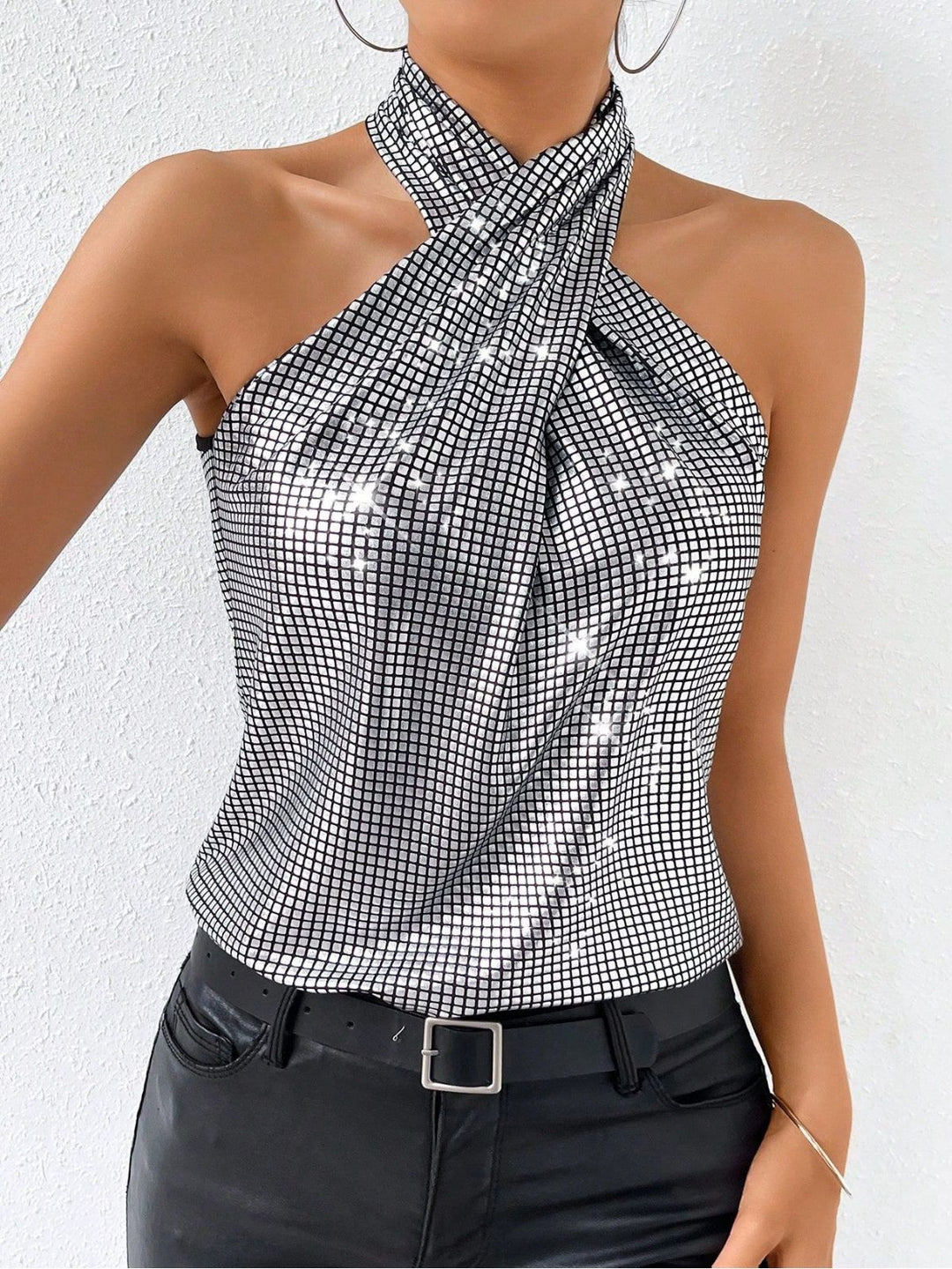 1960s Halter Sequin Vintage Classic Top 10