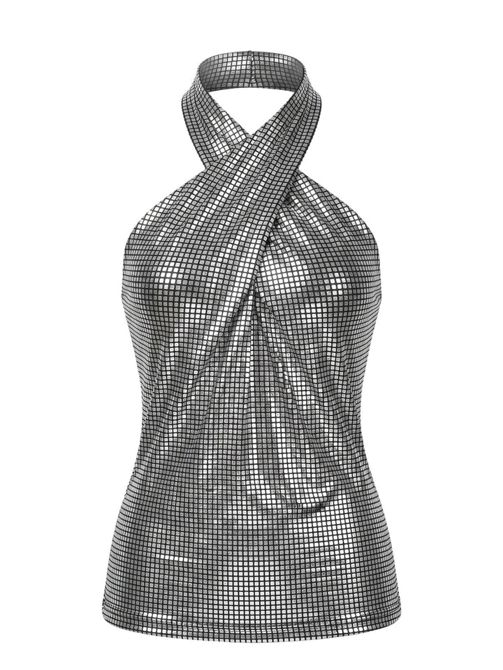 1960s Halter Sequin Vintage Classic Top 5