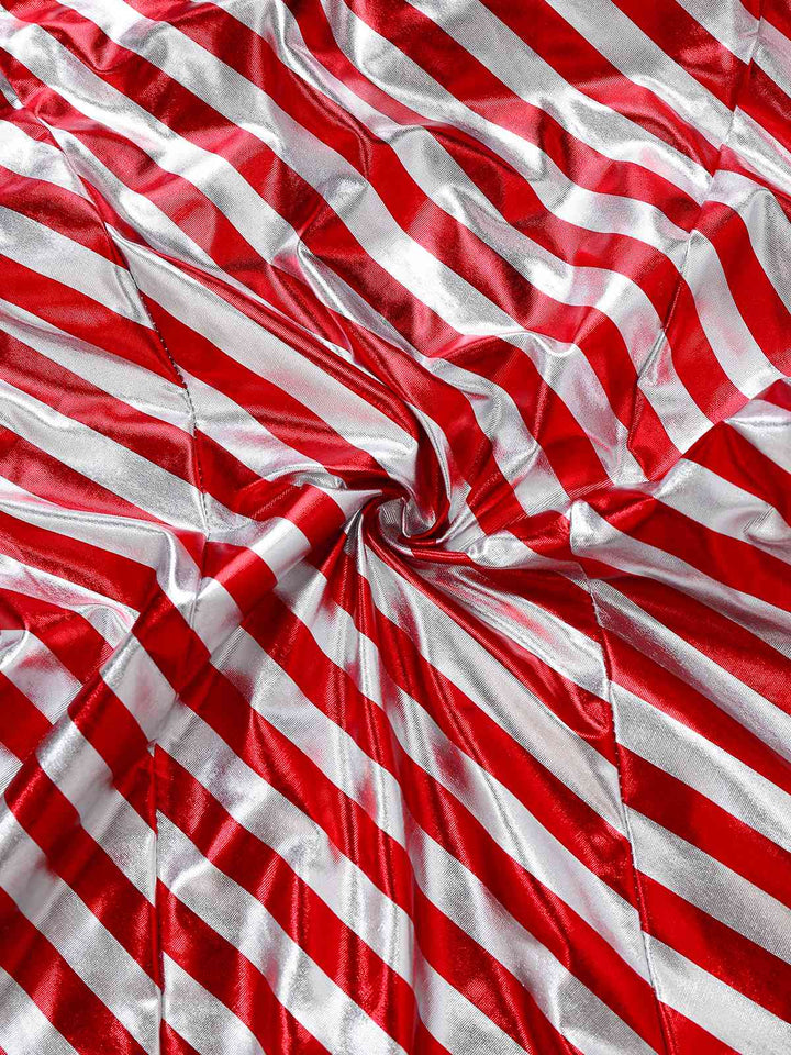 Red 1960s Candy Cane Stripe Hooded Dress &amp; Leg Warmers - vintage dress, retro fashion, elegant red