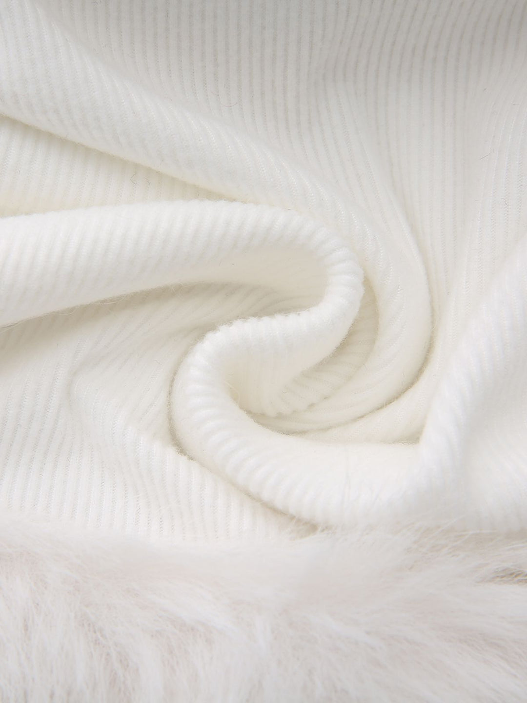 White 1960s Christmas Faux Fur Trim Off-Shoulder Dress - vintage dress, fashion, pure white