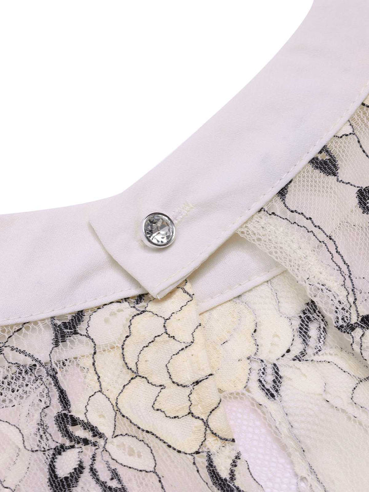 1960s Floral Sheer Lace Pencil Dress — the kind of 1960s dress that makes strangers smile