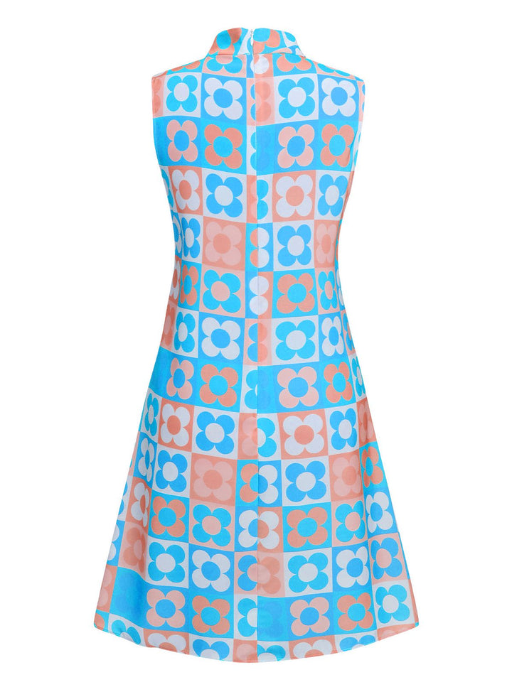 &amp; 1960s Floral Stand Collar Dress — a 1960s silhouette that turns sidewalks into runways