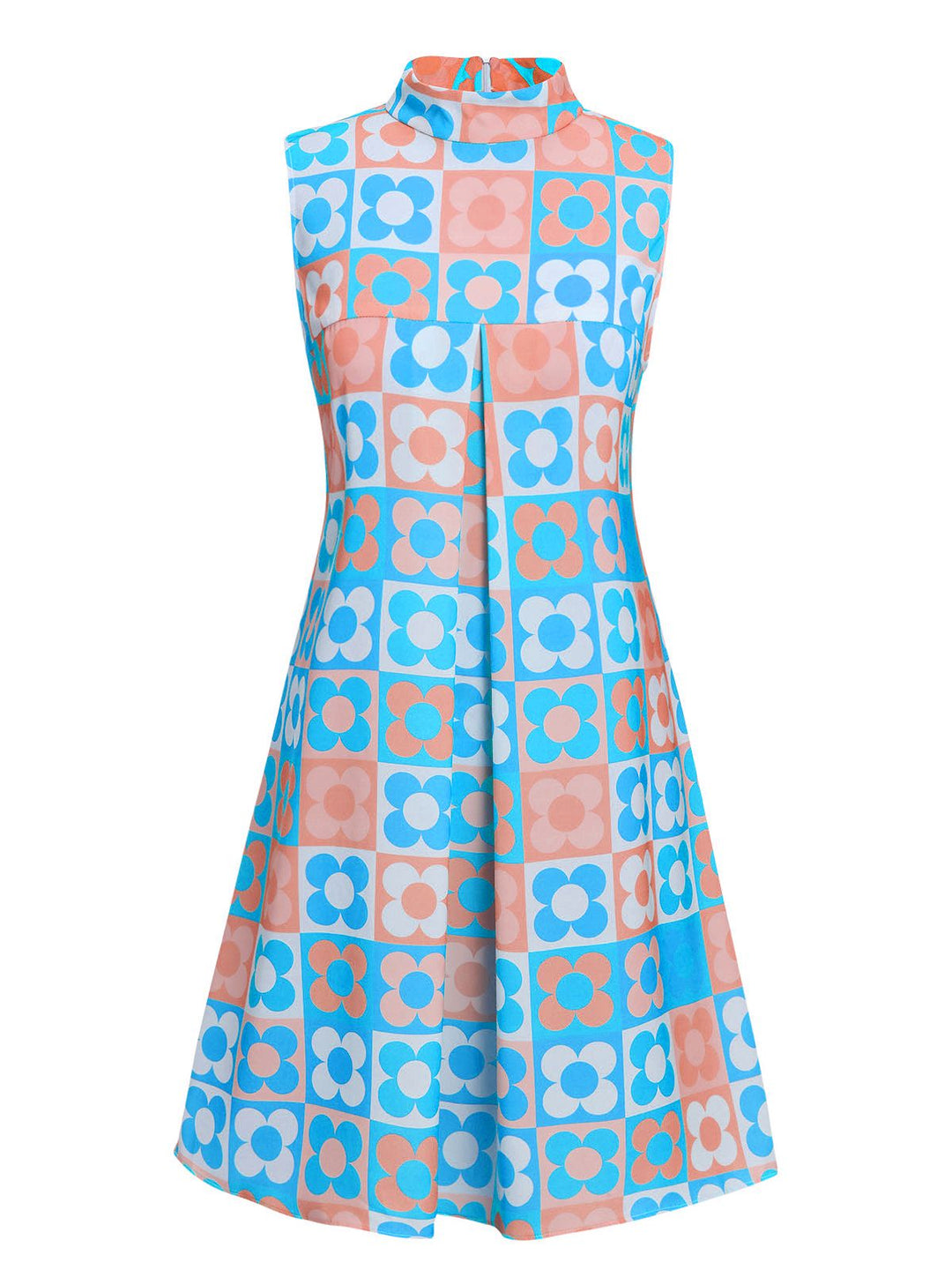 &amp; 1960s Floral Stand Collar Dress — the kind of 1960s dress that makes strangers smile