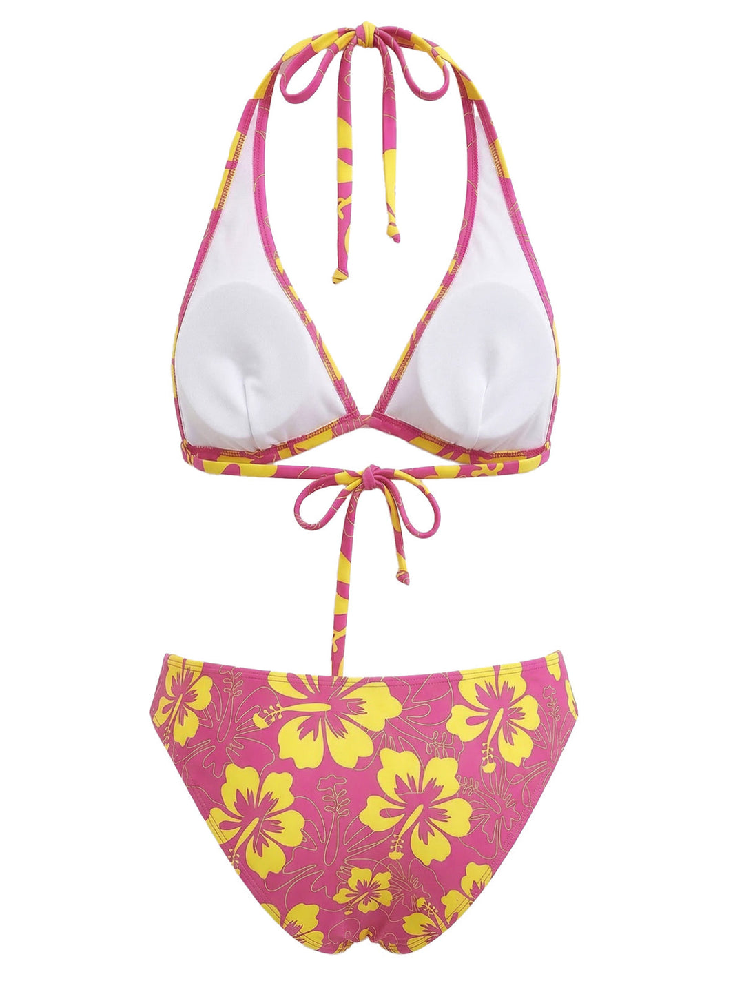 1960s Floral Tropical Bikini Set: beautiful vintage swimwear, retro swimsuit, pin-up style with timeless appeal