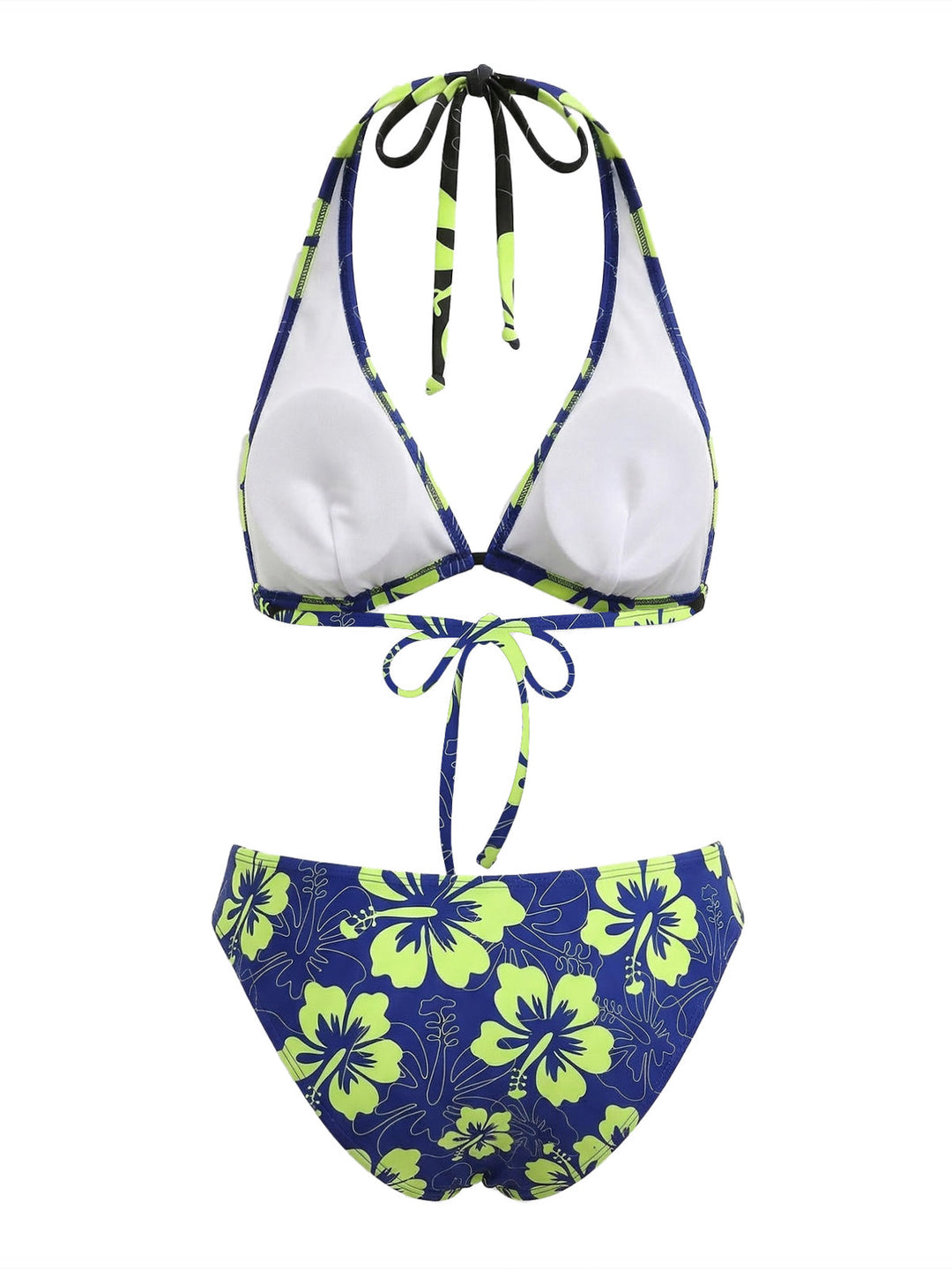 1960s Floral Tropical Bikini Set: beautiful vintage swimwear, retro swimsuit, pin-up style with timeless appeal