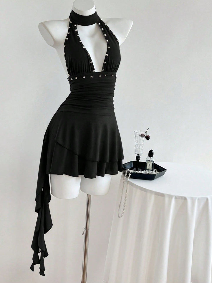 Brown 1960s Vintage Classic Dress 3