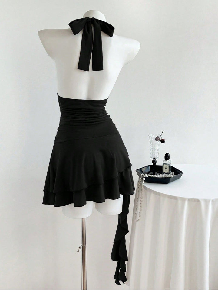 Brown 1960s Vintage Classic Dress 4
