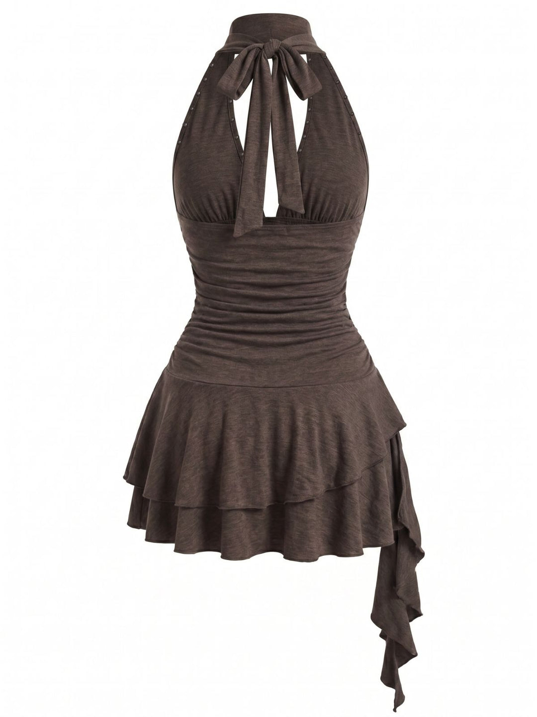 Brown 1960s Vintage Classic Dress 9