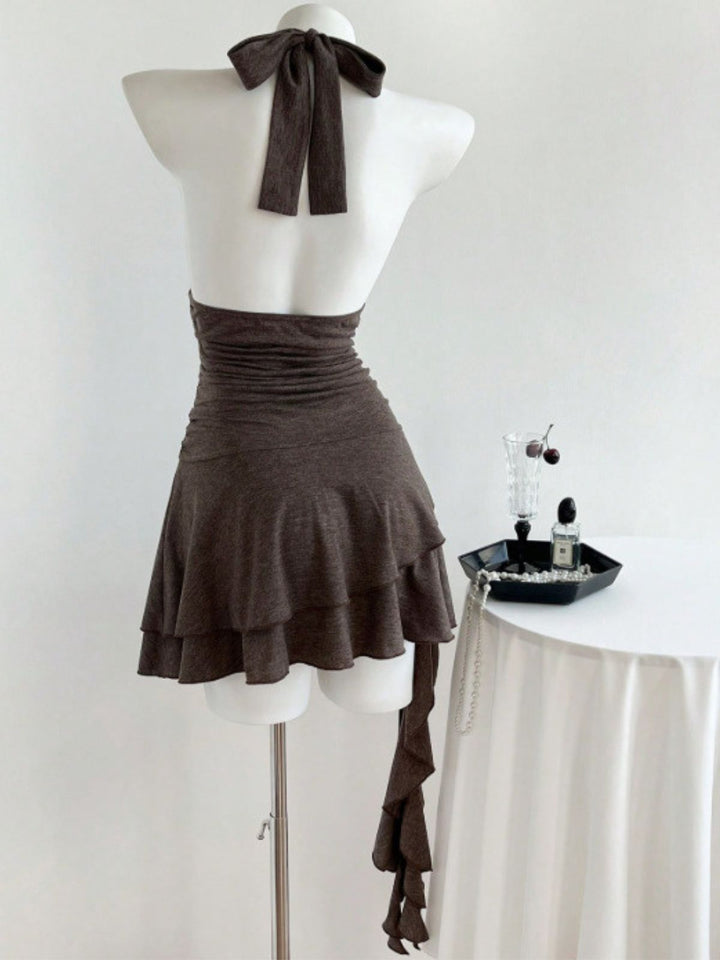 Brown 1960s Vintage Classic Dress 11