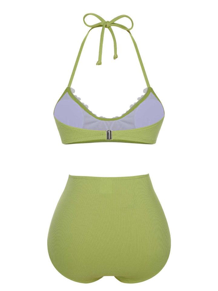 1960s Halter Knit Daisy Swimsuit — because 1960s glamour never goes out of style