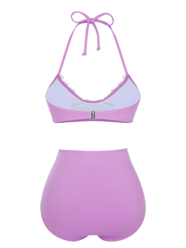 1960s Halter Knit Daisy Swimsuit — because 1960s glamour never goes out of style