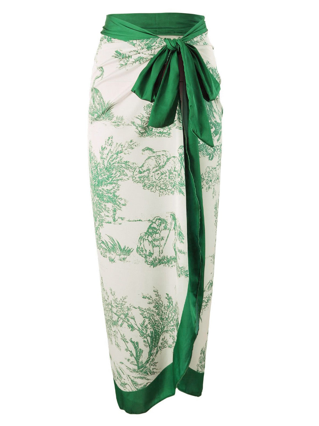 Ink Floral Patchwork Tie-Up Cover-Up — vintage charm for her modern wardrobe