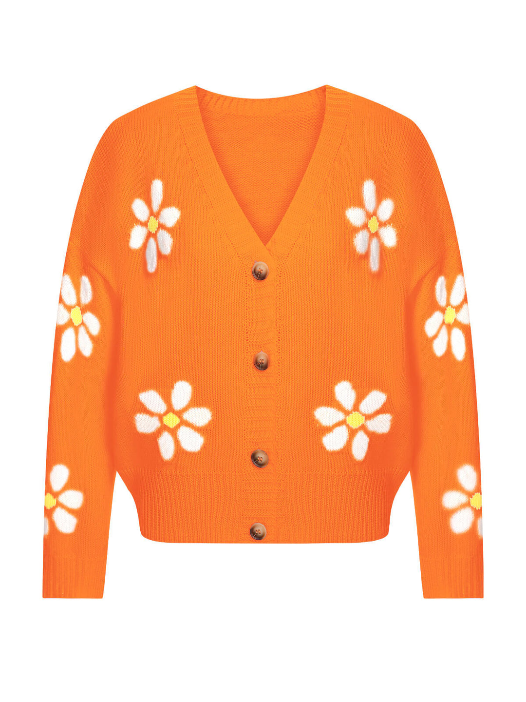 1960s Jacquard Floral Knitted Cardigan — 1960s vintage charm for her modern wardrobe