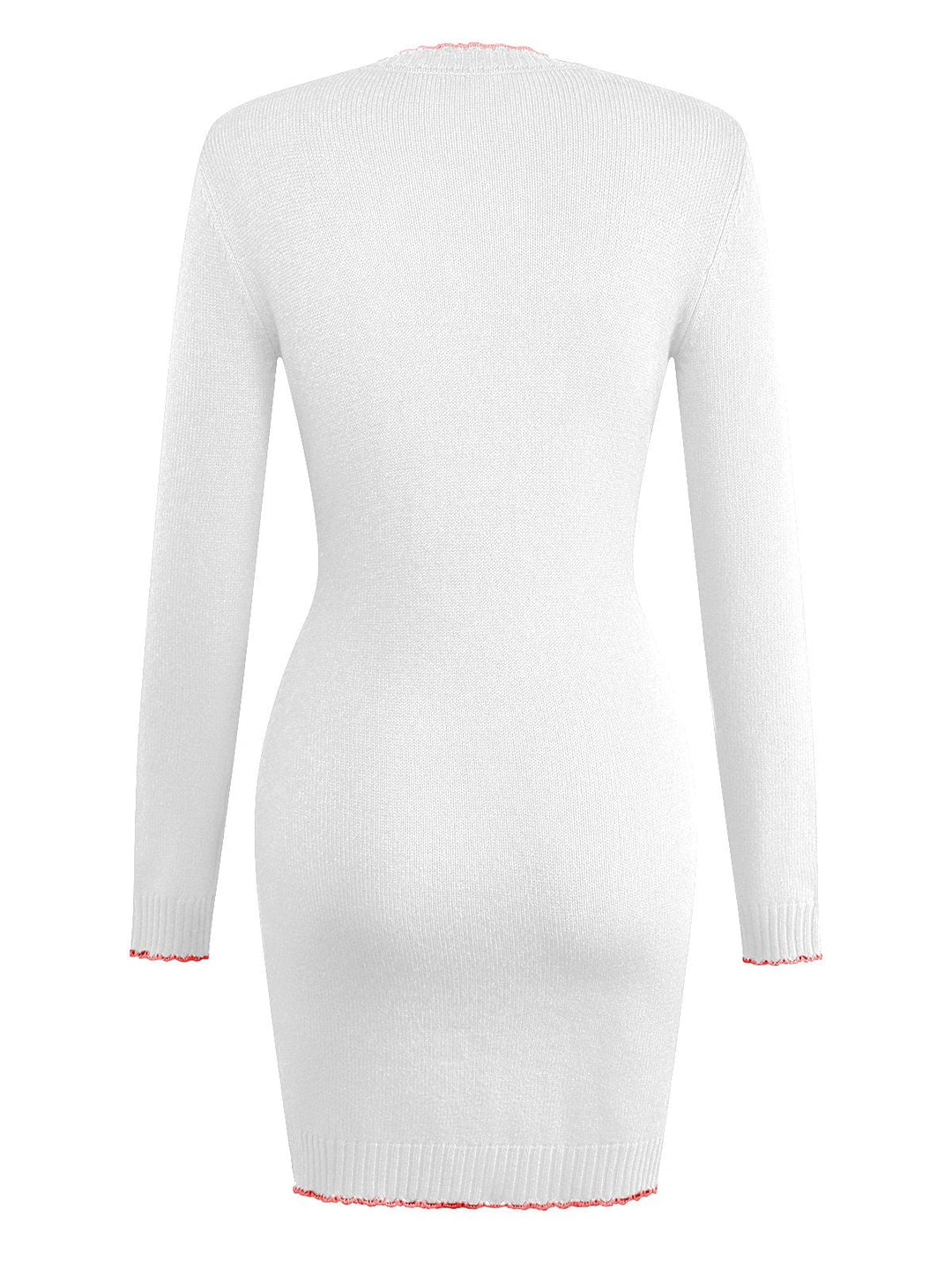 1960s Knit Heart Pattern Long Sleeve Dress, vintage dress, retro fashion - perfect for women who love vintage and retro fashion