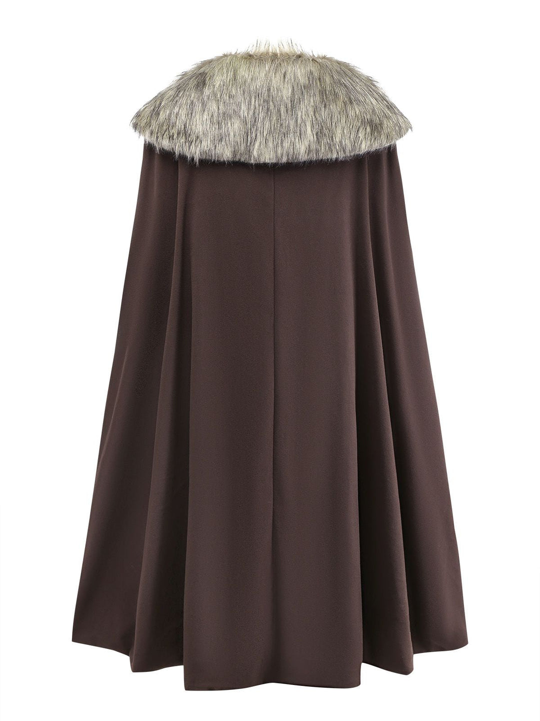 1960s Lapel Faux Fur Collar Cloak Coat - vintage fashion, style