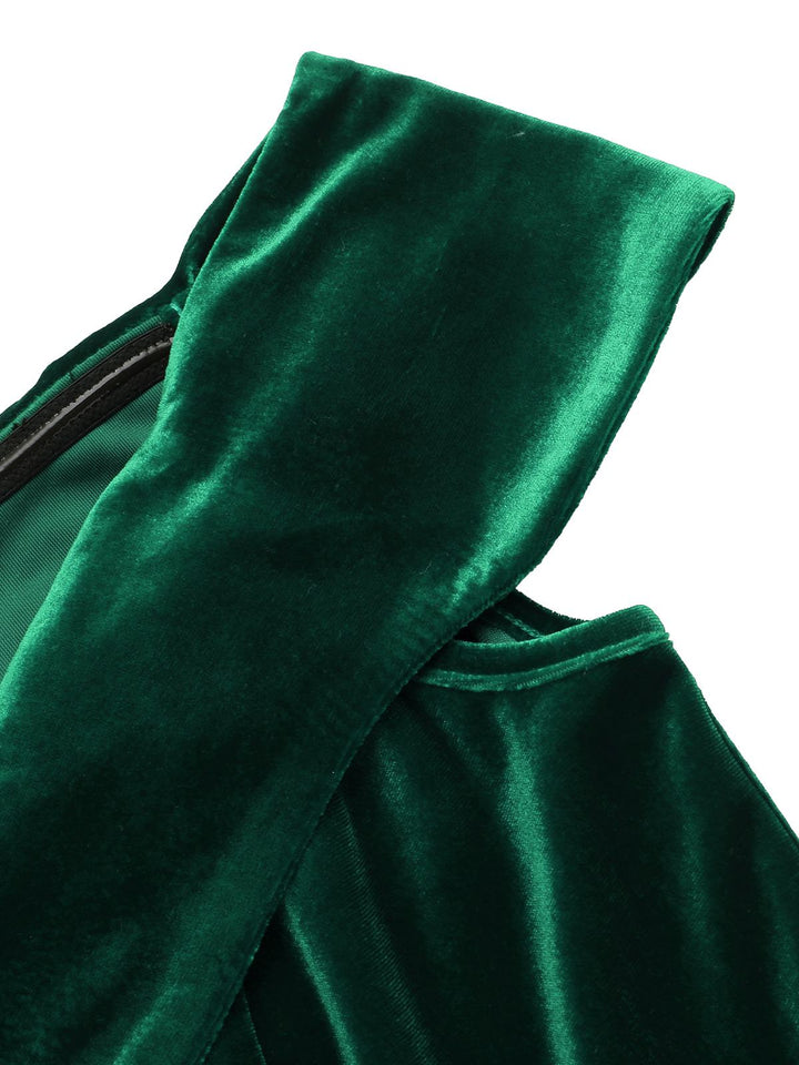 1960s Off Shoulder Velvet Bodycon Dress — vintage elegance for the modern woman