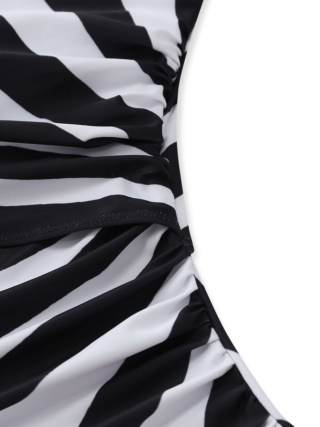 One-Shoulder-Zebra-Print-Cutout-One-Piece-Swimsuit, vintage, retro, swimwear
