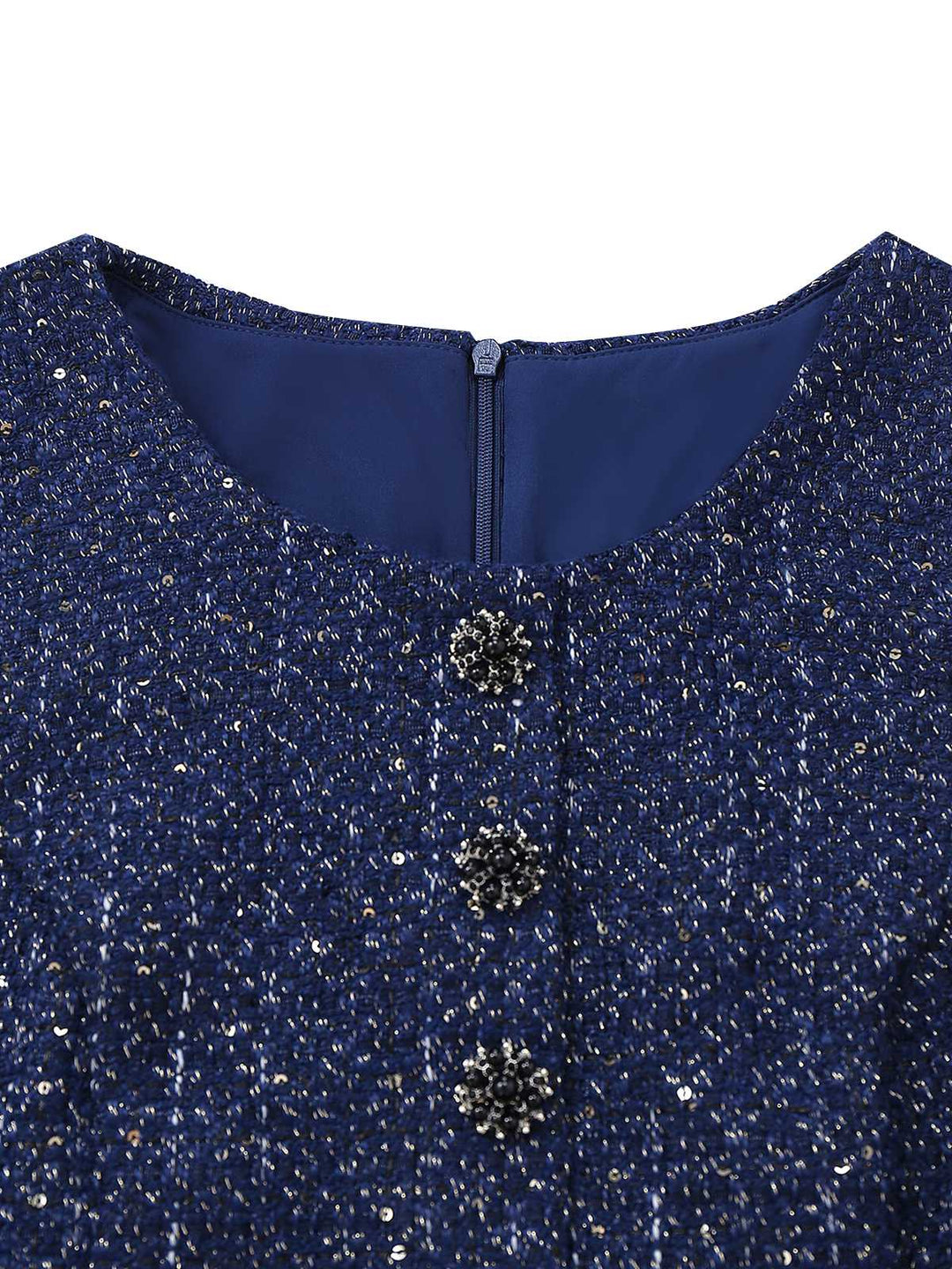 1960s Pearl Button Belted Sleeveless Pleated Dress - vintage dress, retro fashion