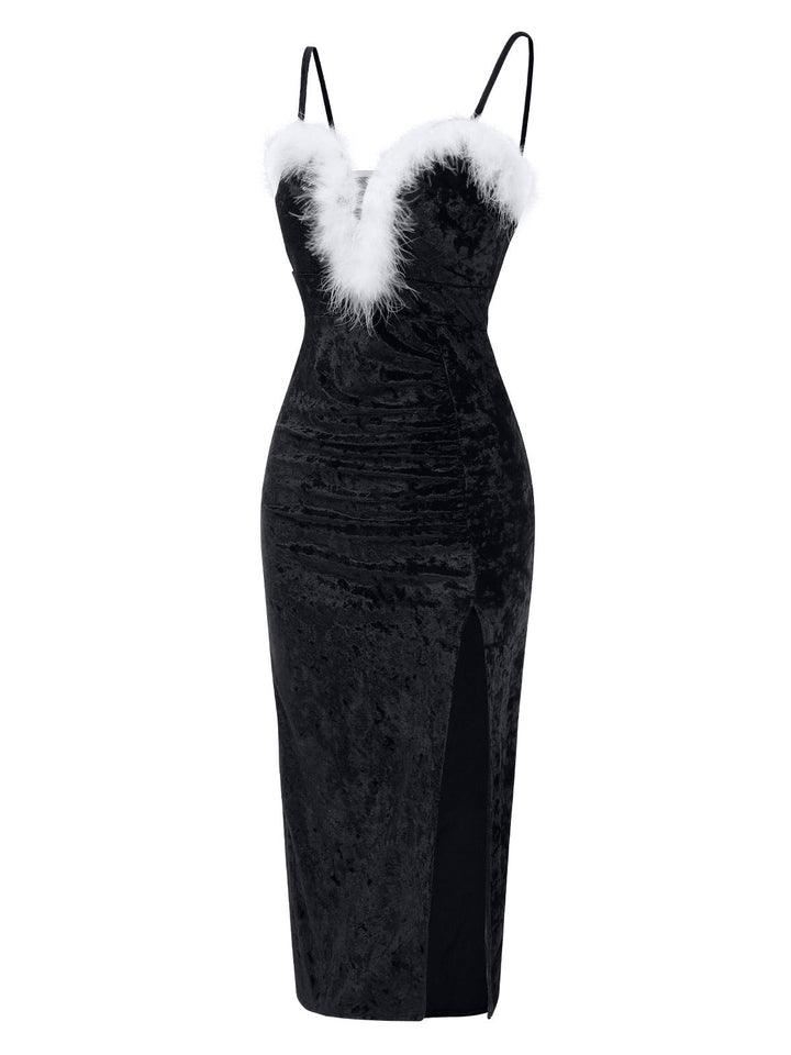 1960s Plush Patchwork Velvet Slit | 1960s | vintage dress, retro fashion