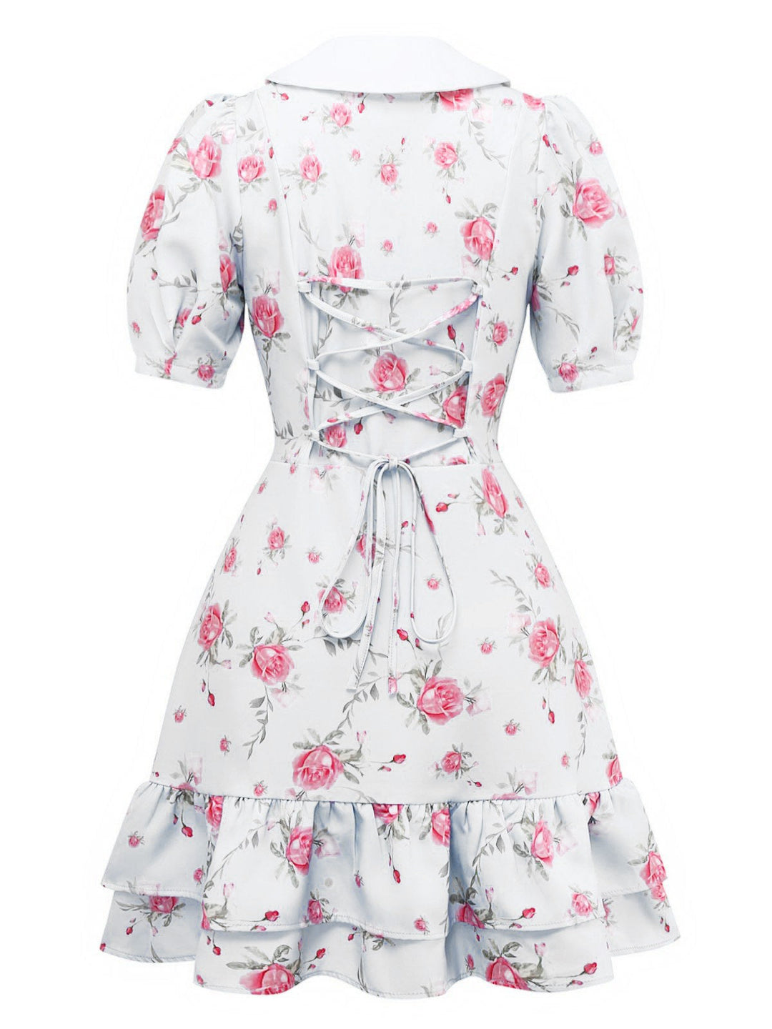1960s Puff Sleeve Chelsea Collar Mini Dress - vintage dress, retro fashion