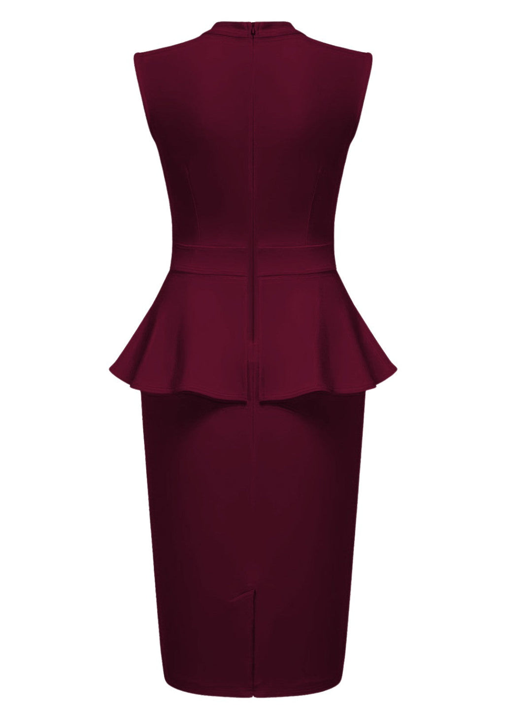 1960s Round Neck Patchwork Wrap Sleeveless Dress: where 1960s romance meets her modern spirit
