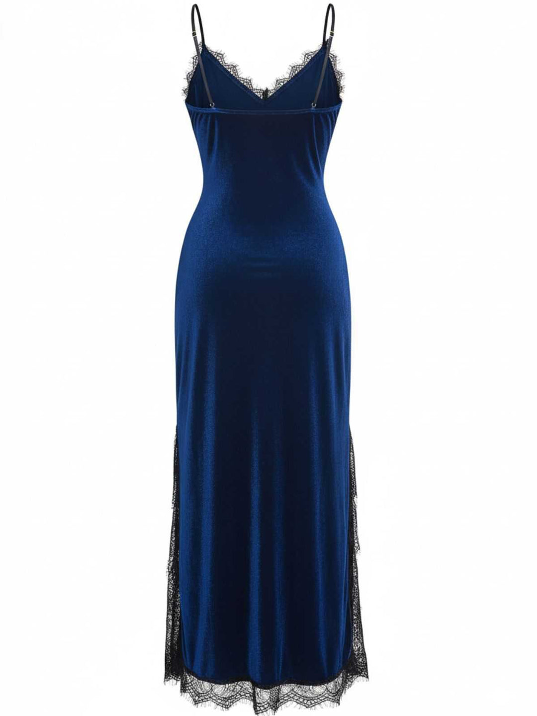 Slip Velvet Lace Nightgown - vintage nightgown, retro sleepwear