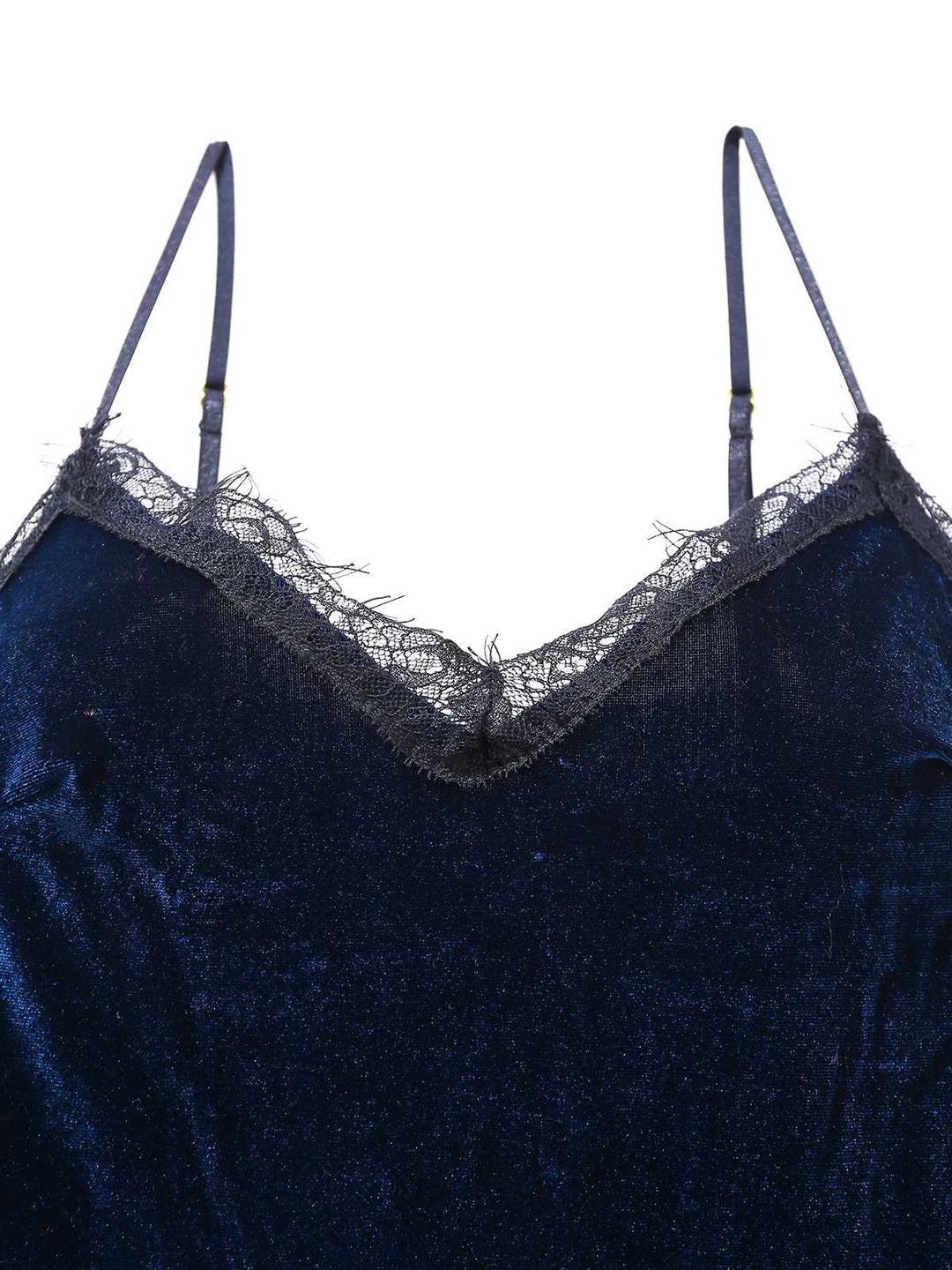 Slip Velvet Lace Nightgown - vintage nightgown, retro sleepwear