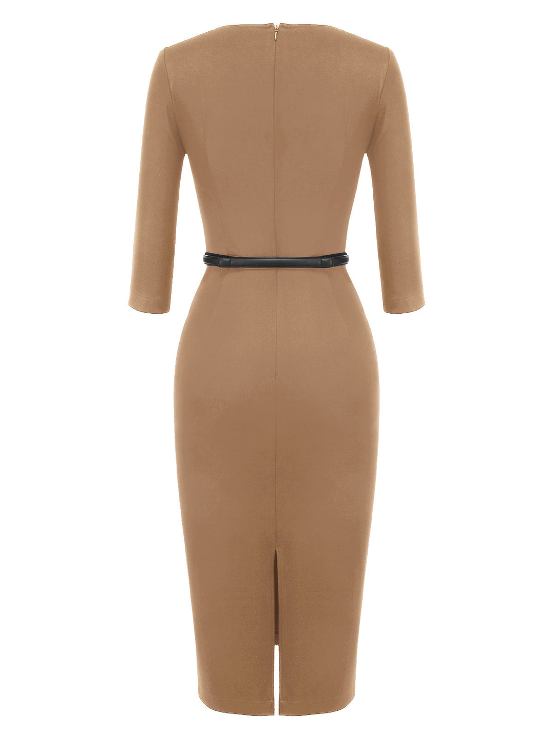 Black 1960s Solid Boat Neck Wrap Dress: timeless style reimagined