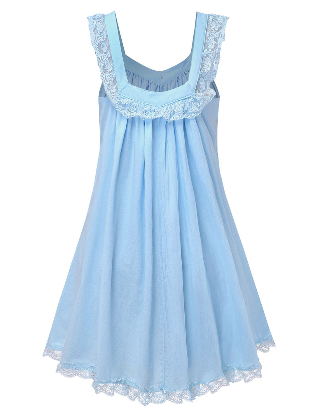 Solid Bow Backless Lace Babydoll Dress - vintage dress, retro fashion