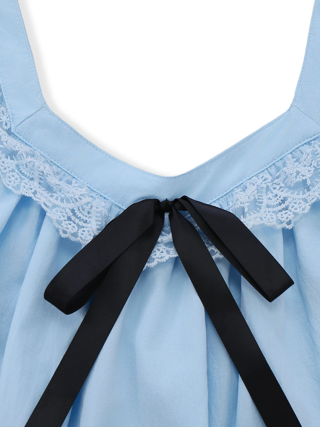 Solid Bow Backless Lace Babydoll Dress - vintage dress, retro fashion