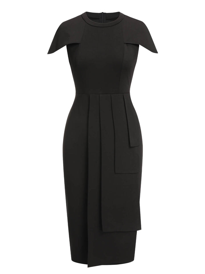 1960s Solid Cap Sleeved Pencil Dress, vintage dress, retro fashion - perfect for women who love vintage and retro fashion