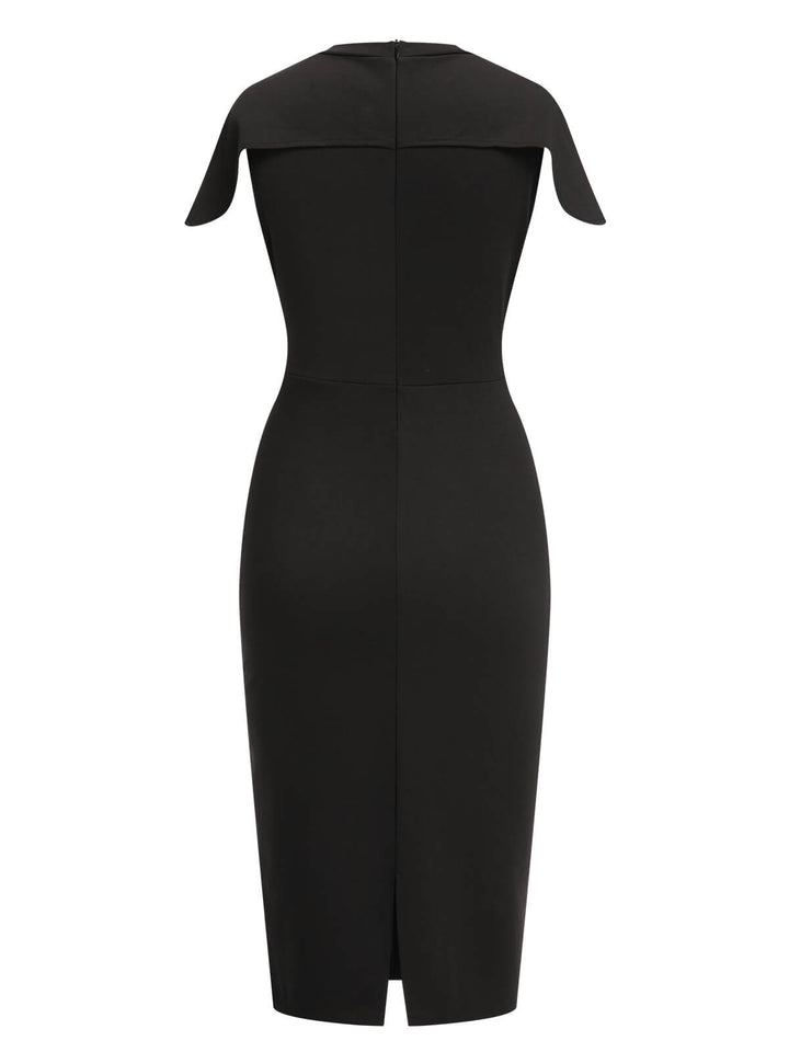 1960s Solid Cap Sleeved Pencil Dress, vintage dress, retro fashion - perfect for women who love vintage and retro fashion