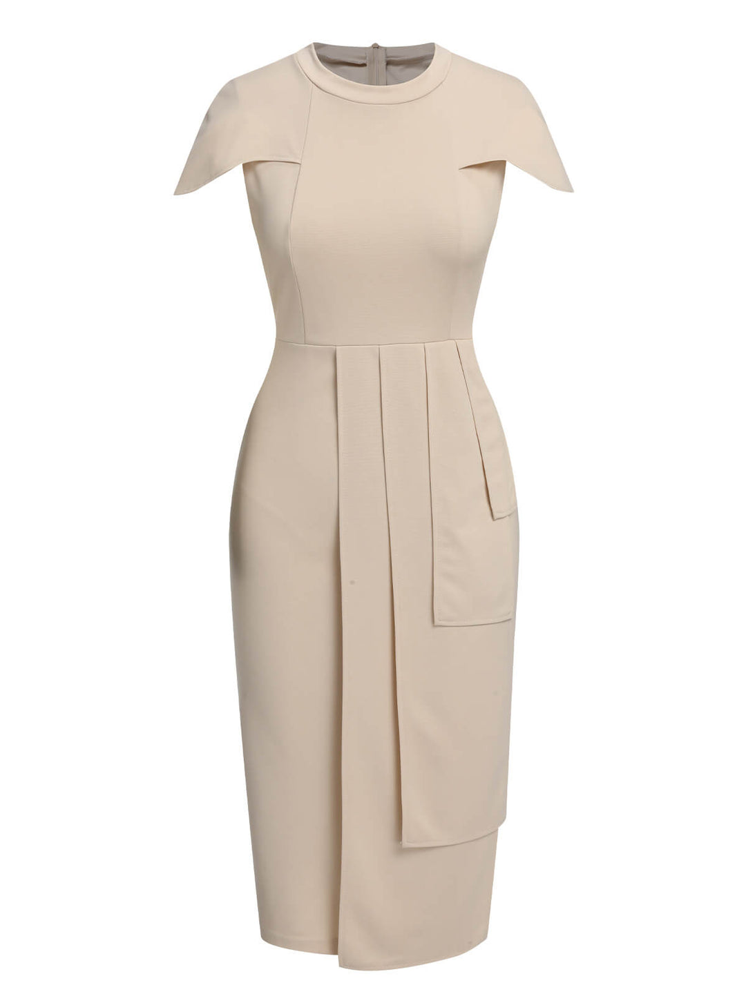 1960s Solid Cap Sleeved Pencil Dress, vintage dress, retro fashion - perfect for women who love vintage and retro fashion