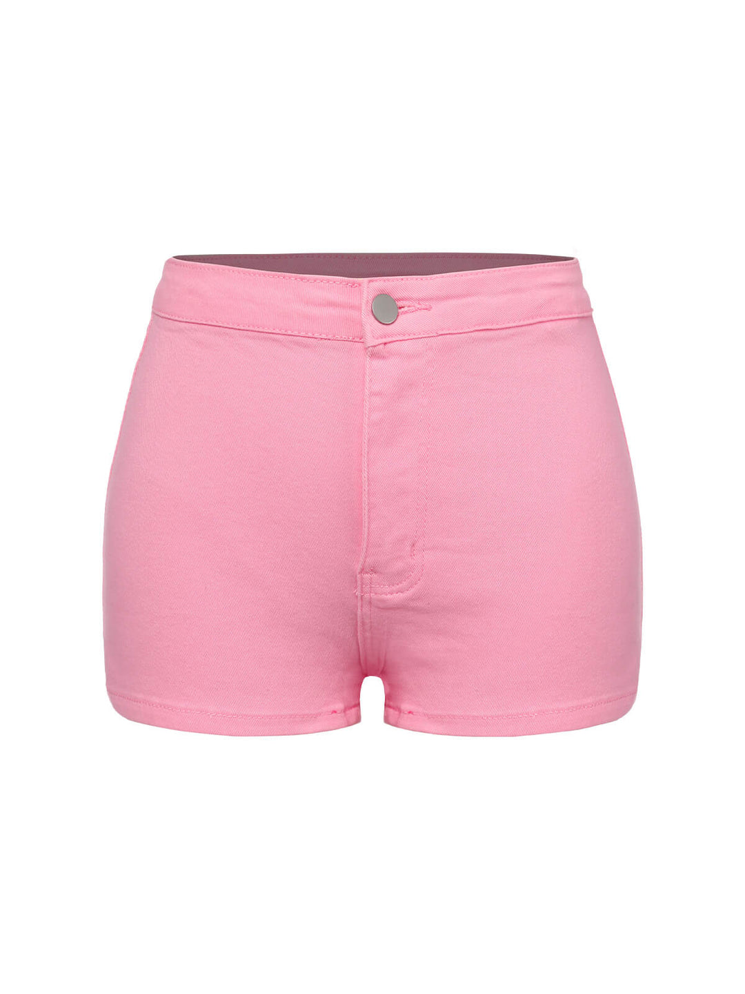 She finds her 1960s story in this 1960s Solid Colored Denim Shorts