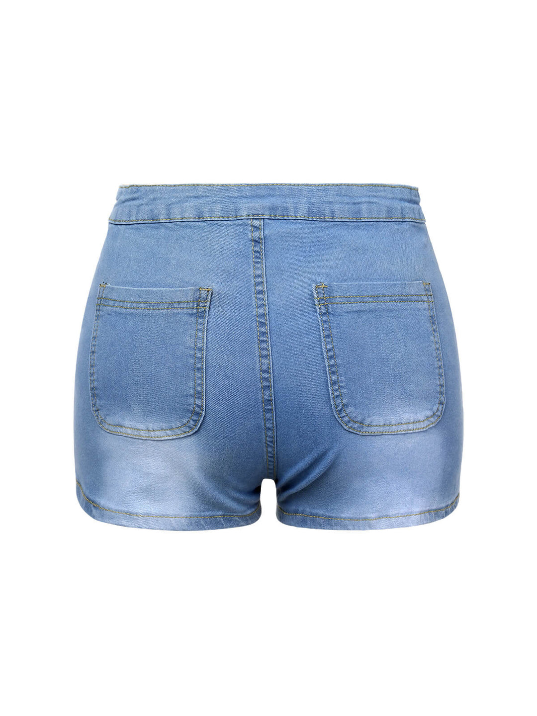 1960s Solid Colored Denim Shorts, vintage fashion, retro style - perfect for women who love vintage and retro fashion