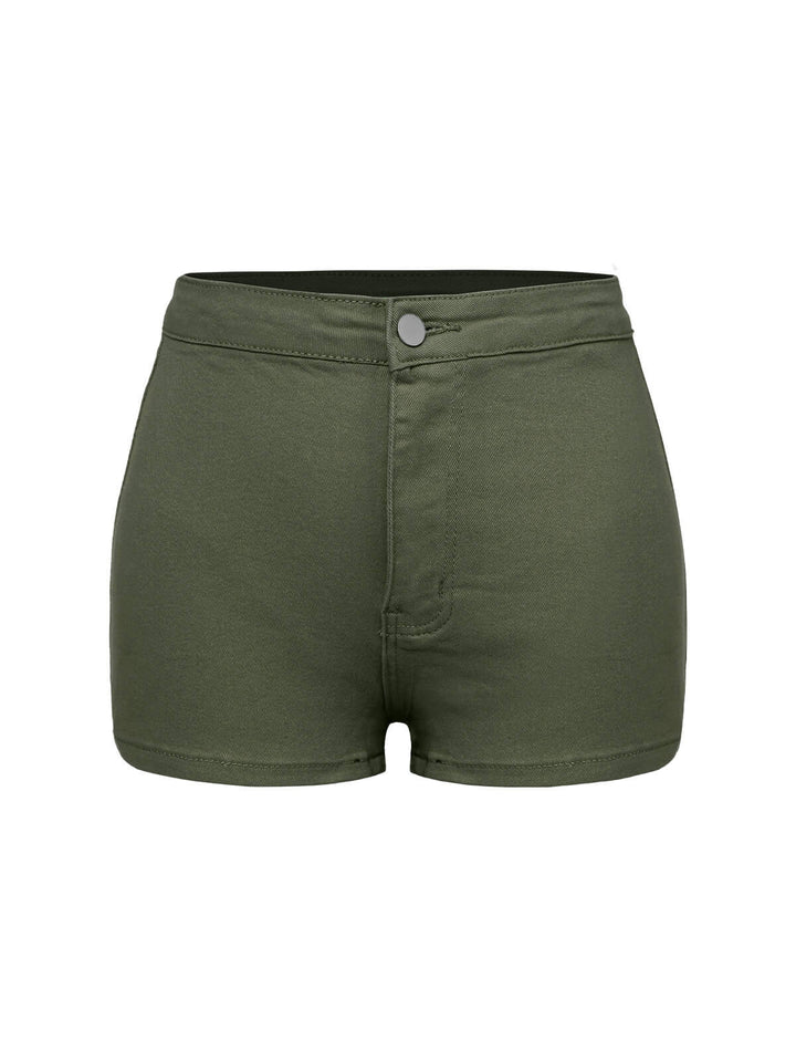 1960s Solid Colored Denim Shorts, vintage fashion, retro style - perfect for women who love vintage and retro fashion