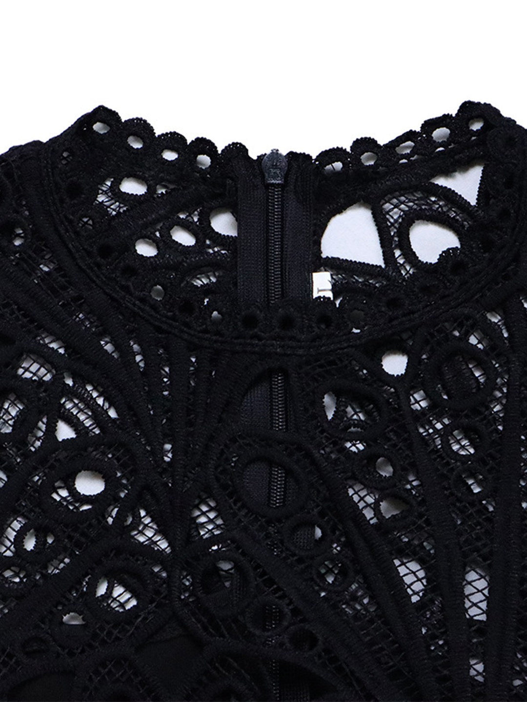1960s Solid Lace Crochet Pleated Belted Dress — the kind of 1960s dress that makes strangers smile