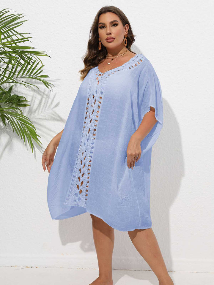 Solid Patchwork Loose Cover-Up — style that transcends decades