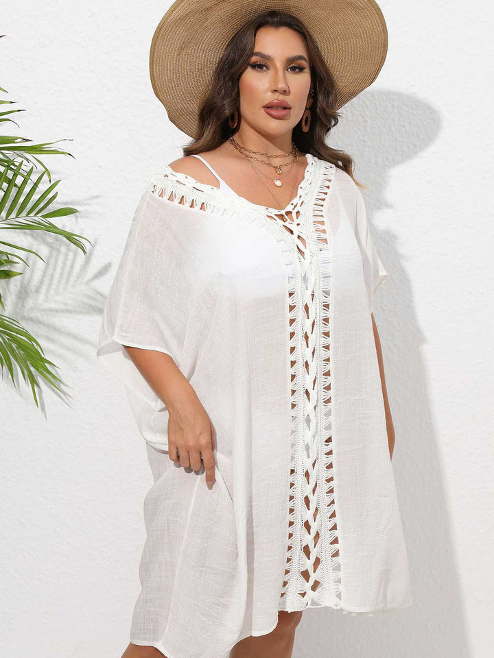 Solid Patchwork Loose Cover-Up — vintage charm for her modern wardrobe