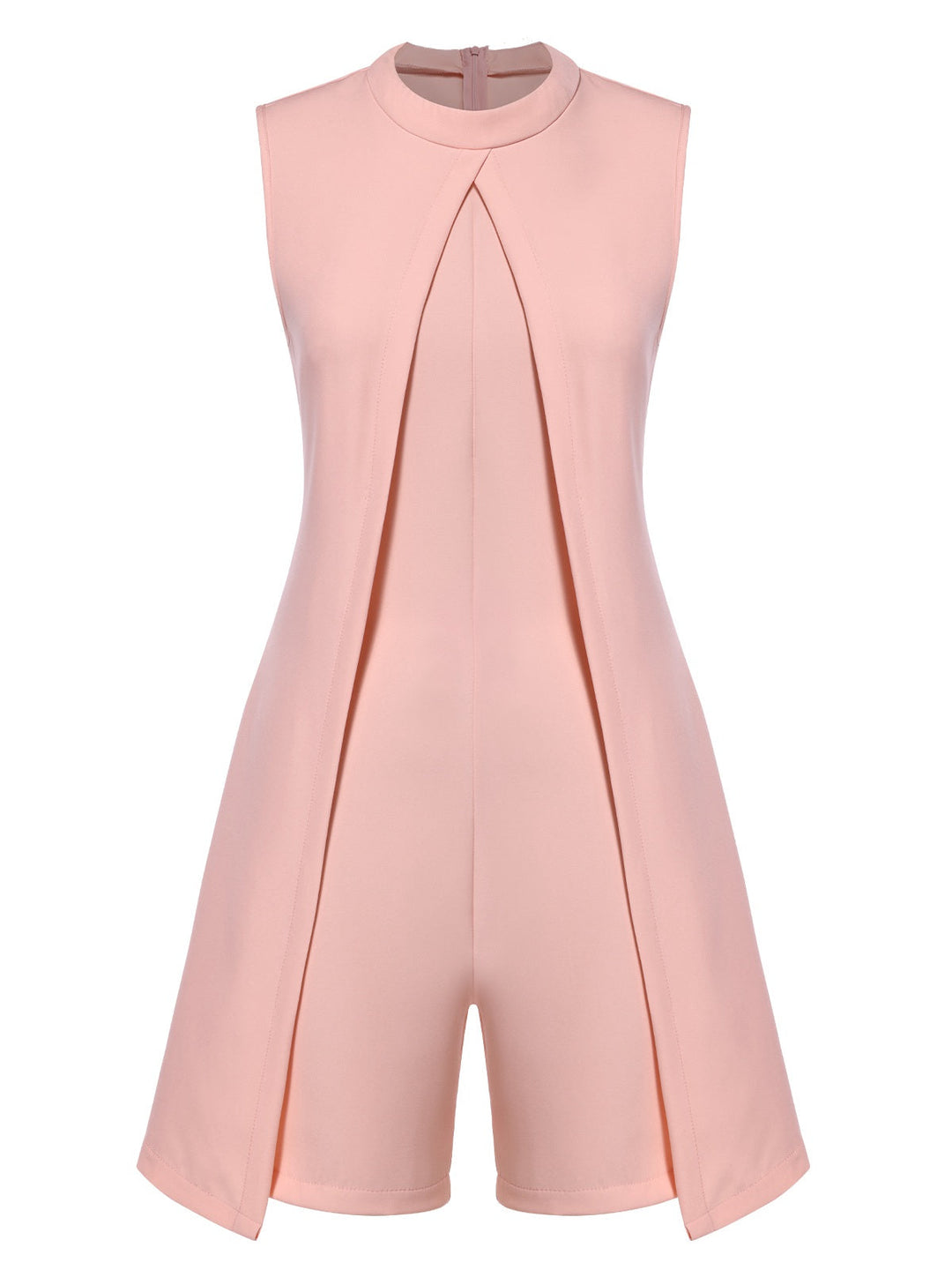 1960s Solid Collar Sleeveless Romper | 1960s | vintage romper, retro jumpsuit