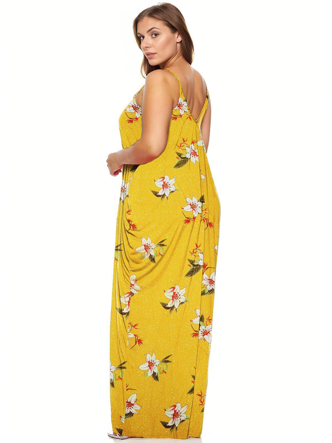 1960s Spaghetti Strap Floral Tulip Dress — the kind of 1960s dress that makes strangers smile